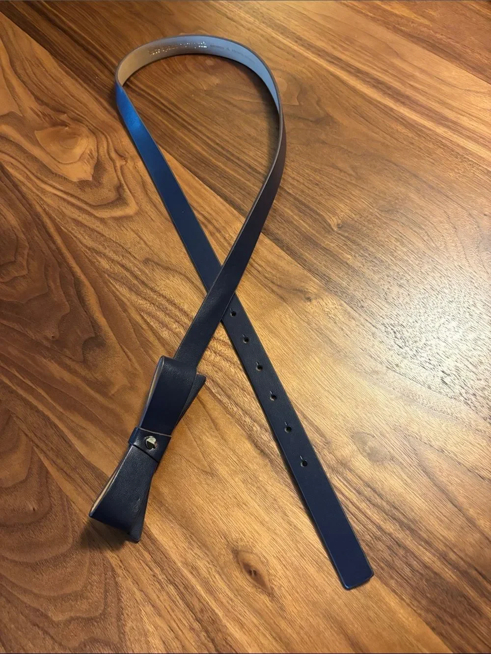 NEW. kate spade NY Navy Bow Belt - XL